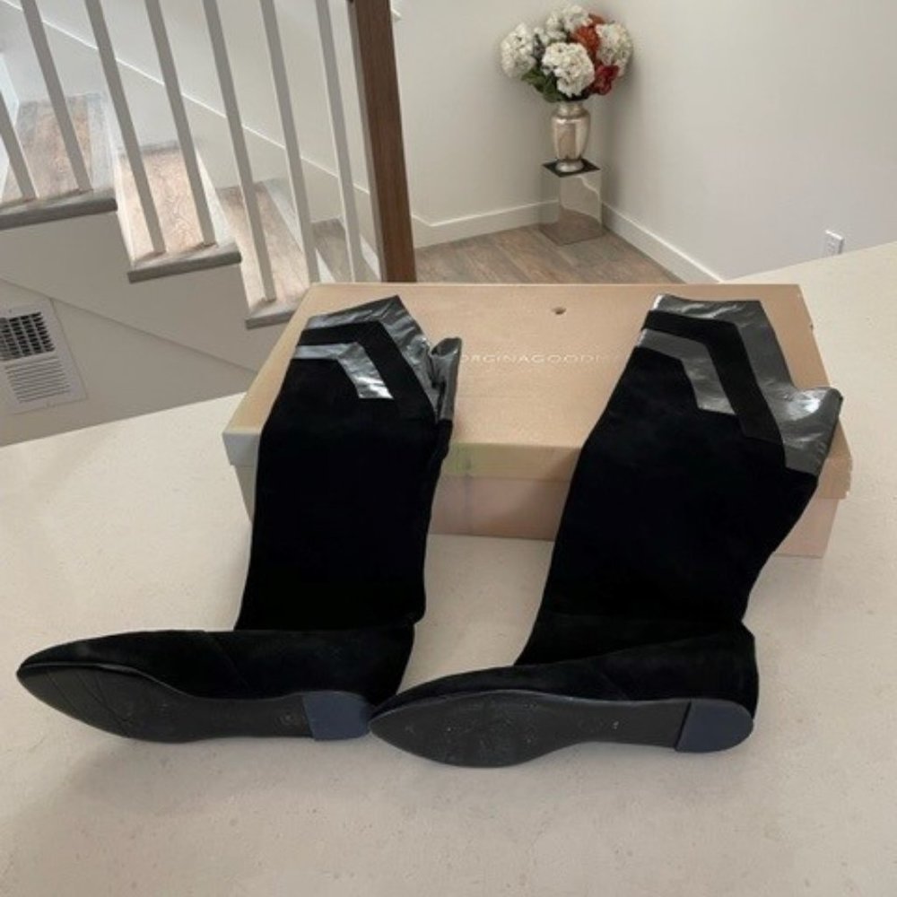 Georgina Goodman Black/Olive Boots. 40 EU